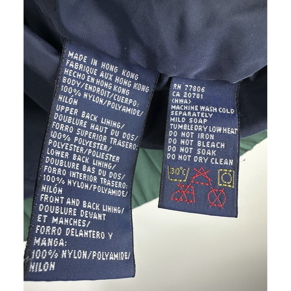 VINTAGE Tommy Hilfiger Sailing Gear Colorblock 90s Jacket Mens XL Green Navy - Picture 9 of 16